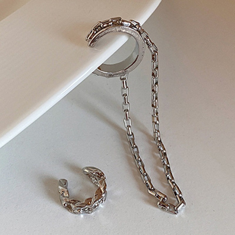 Women Fashion Silver Simple Chain Ear Bone Clip Gift