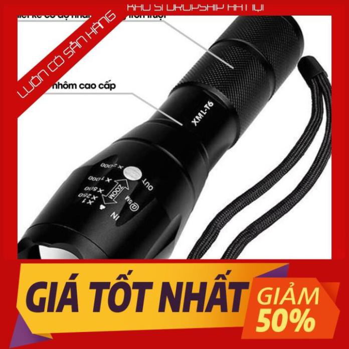 [FREE SHIP] Đèn pin siêu sáng bóng led xml t6 police bin mini cầm tay chống nước tự vệ chuyên dụng   -KSHN