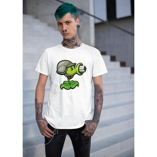 Áo thun Unisex in hình plants vs zombies Đậu súng máy