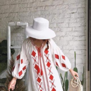 Váy vintage Thêu Thổ Cẩm