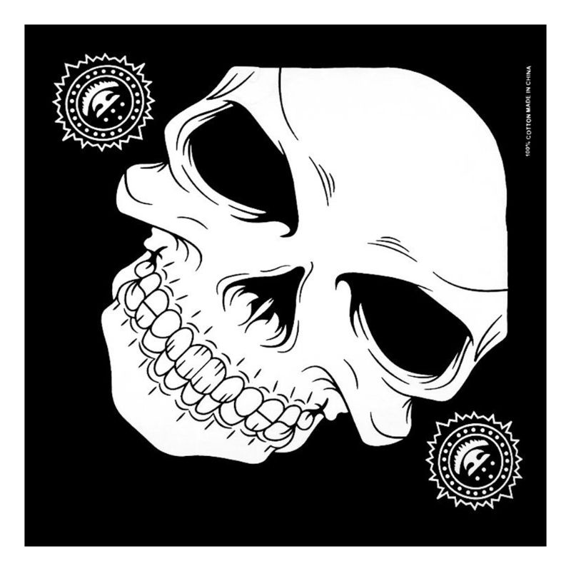 Khăn Vuông Trùm Đầu Bằng Cotton In Họa Tiết Đầu Lâu Đại Bàng Phong Cách Hip Hop Unisex