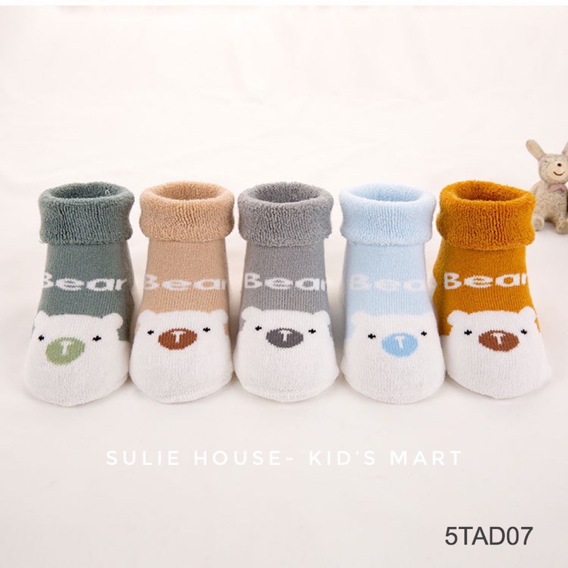 Set 5 đôi tất dày cổ cao - 5TAD