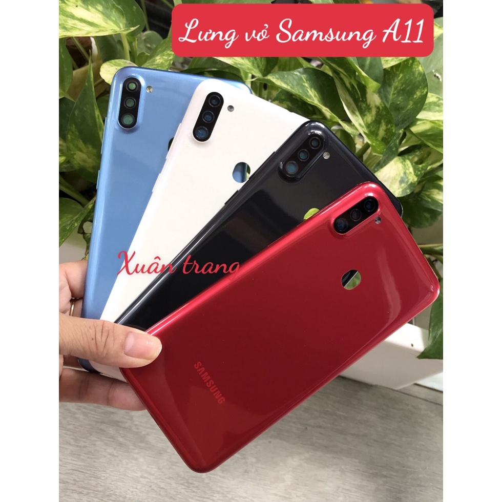 Năp Lưng Vỏ A11 samsung (có phím ,kính camera)
