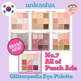   unleashia  Glitterpedia Eye Palette  7 Màu  | Bảng Phấn Mắt Trang Điểm Lấp Lánh Vegan Long Lanh Quyến Rũ 