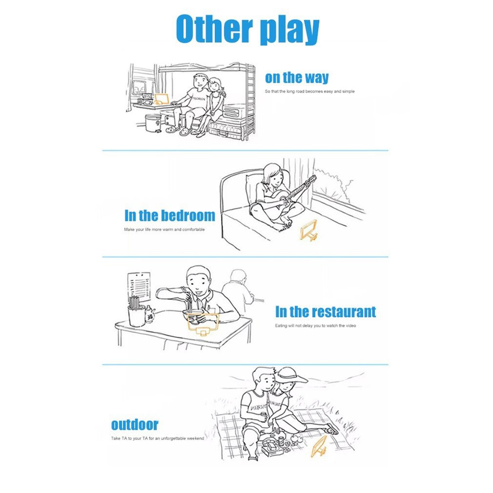 Giá phóng đại màn hình điện thoại 3d có thể gấp gọn