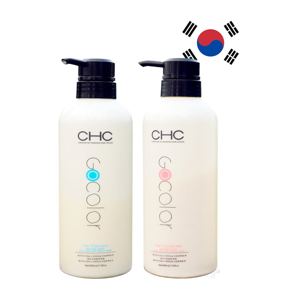 Dầu gội và dầu xả hoàn hình CHC Gocolor 500ml Hàn Quốc