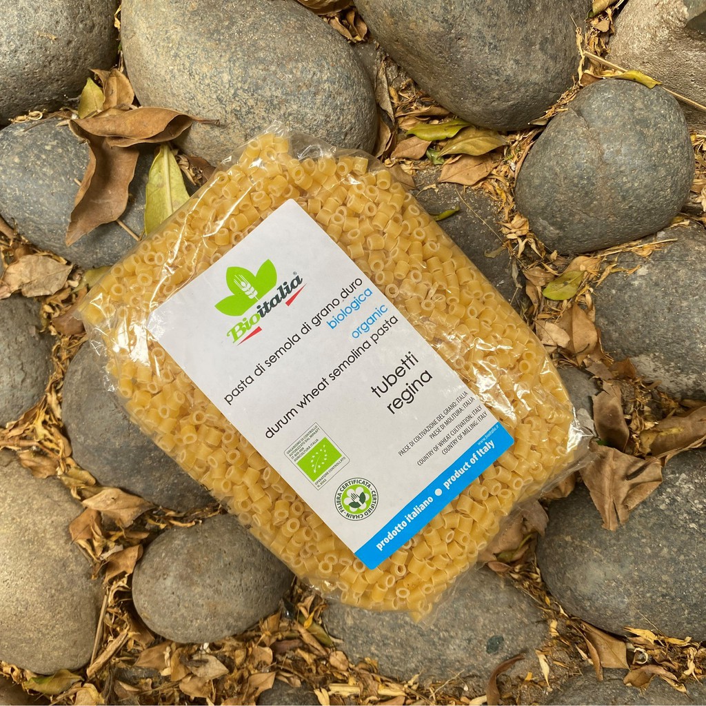 Nui ống nhỏ hữu cơ Bioitalia 500g Bioitalia ORG Tubetti regina 500g
