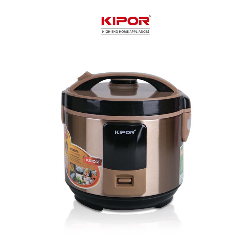 Nồi cơm điện KIPOR KP-N1512 - 1.2L - Nồi cơ chống dính TEFLON 5 lớp dầy 3mm nặng 690G - Bảo hành tại nhà 12 tháng