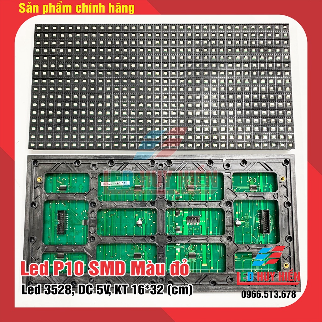 Module led P10 smd màu đỏ ( Led P10 smd màu đỏ) đủ phụ kiện