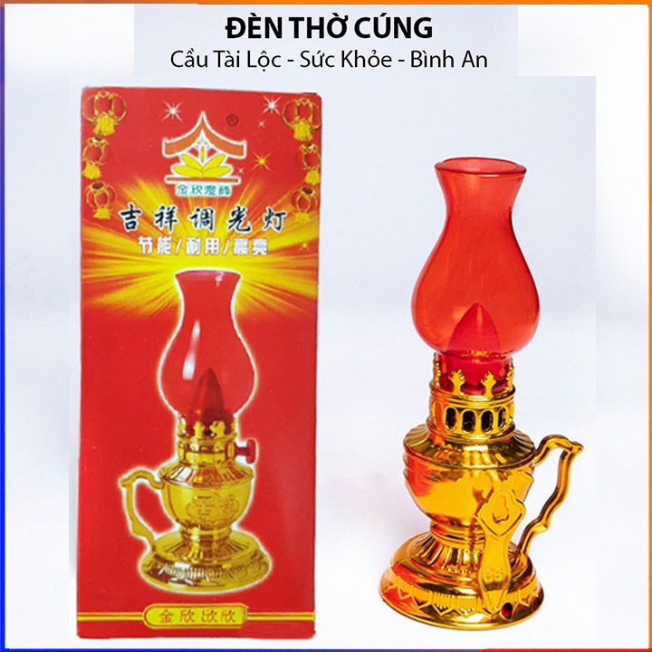 Đèn Thờ Sử Dụng Pin Vĩnh Cửu Kiểu Dáng Cổ Kính Trang Nghiêm,Mẫu mới 2023