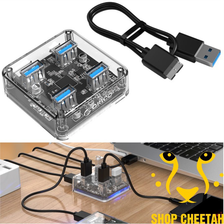 Hub Orico – Bộ chia 4 cổng USB 3.0 - Chính Hãng – USB3.0 Four – Port Hub – Bảo hành 12 tháng