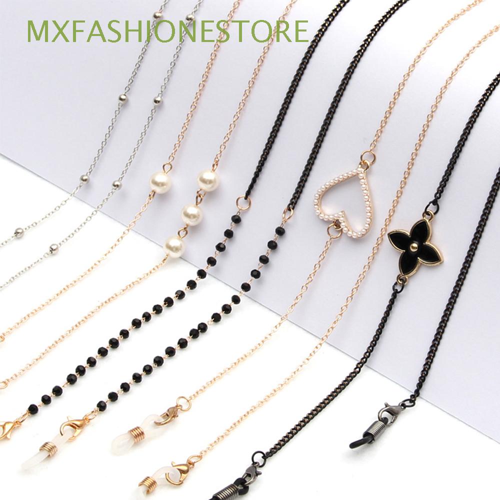 Dây đeo mắt kính xỏ ngọc trai nhân tạo thời trang