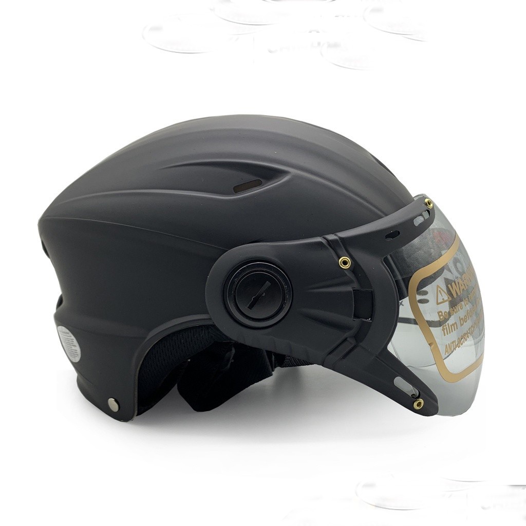 Mũ bảo hiểm nửa đầu có kính dành cho nam SUNDY HP-01K an toàn, thời trang, nhiều màu, Freesize (vòng đầu 55-61cm)