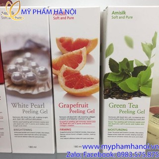Tẩy da chết Amisilk – White Pearl – Grapefruit – Green Tea