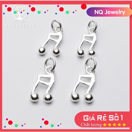 Charm bạc hình nốt nhạc mặt treo - NQ Jewelry