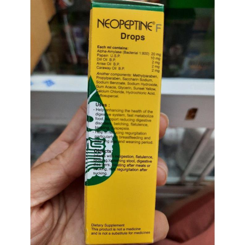 Neopeptine Drops.Dung Dịch Nhỏ Giọt Bổ Sung Giúp Trẻ Tiêu Hóa Tốt,Chướng Bụng,Khó Tiêu