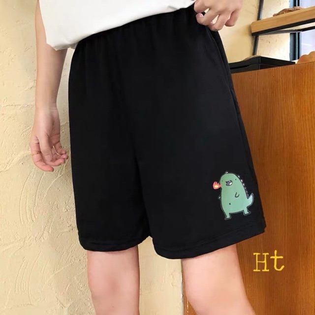 Quần ngố Khủng long phun lửa In 5D H2A377