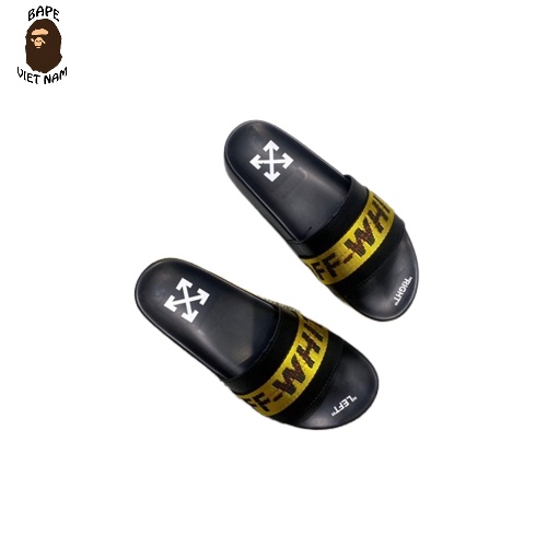 Dép quai ngang Off White, Dép lê Nam Off White, Chất liệu đế Cao su đúc, 3 mẫu BapeVN