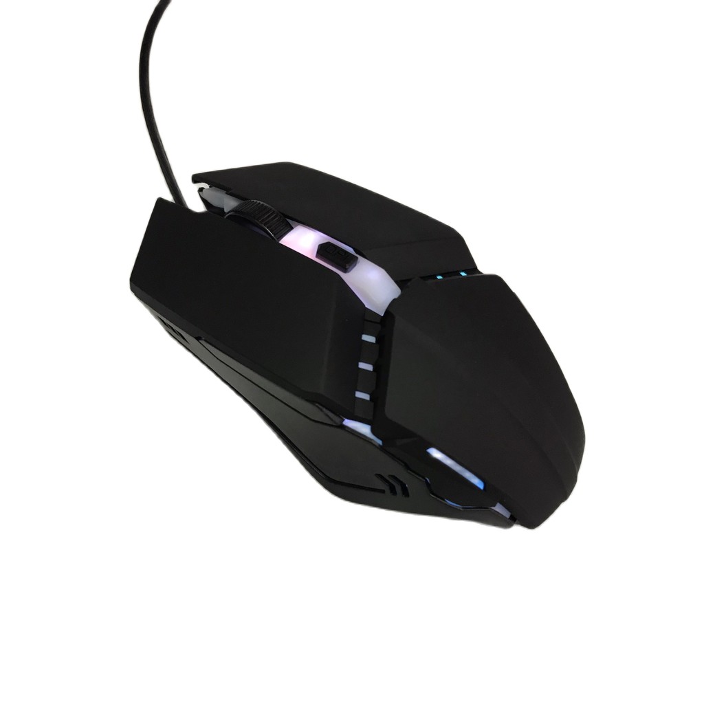 Chuột chuyên game AMOI S7 4D Led RGB- DPI 2400 (màu Đen) tặng thêm lót chuột