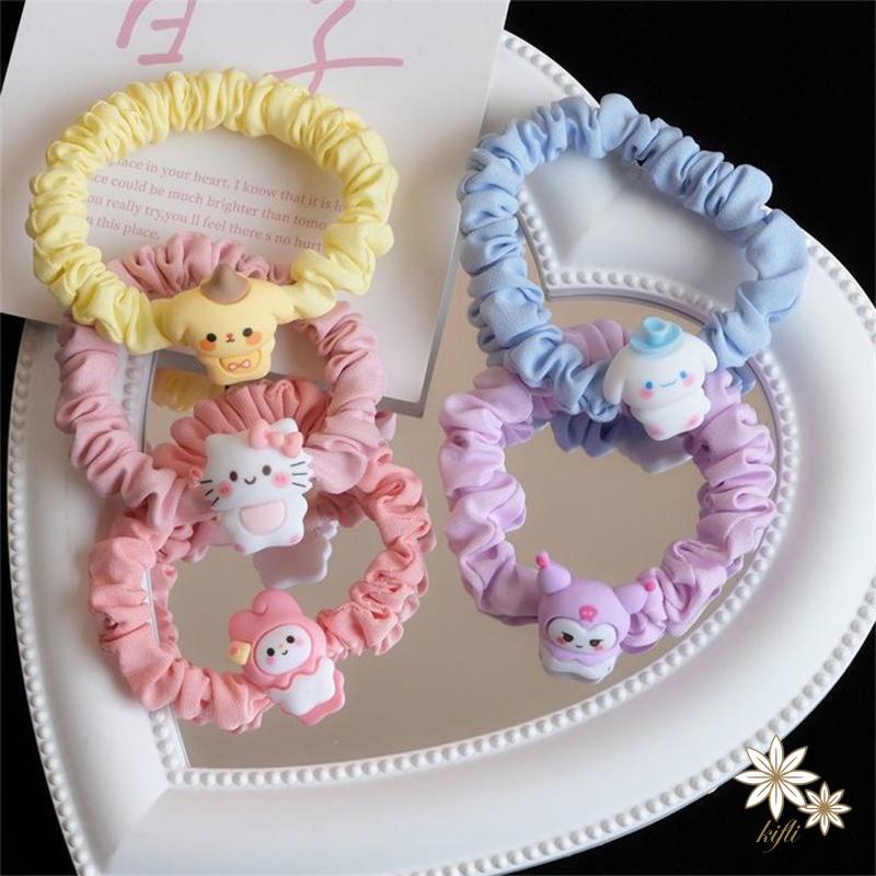 Dây Cột Tóc Nhỏ Nhắn Hình Cinnamoroll Dễ Thương Cho Nữ