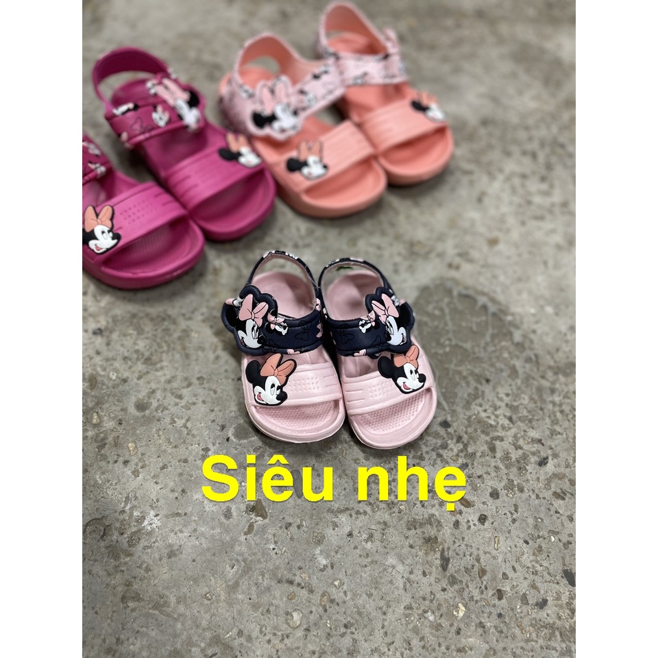 Sandal Xốp Mickey SA409 Cho Bé Gái Siêu Nhẹ, Bền, quá đẹp; cỡ 18-29