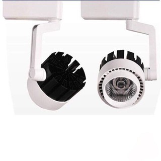 Đèn led rọi ray COB 20W, 30W ánh sáng trắng, vàng khủy xoay 360 độ (màu đen, trắng)