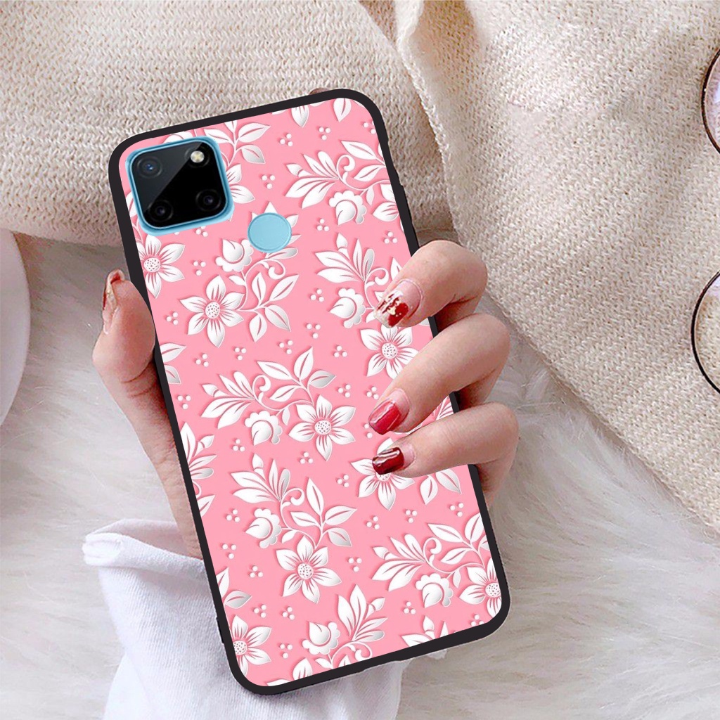 Ốp lưng Realme C21Y viền dẻo TPU BST Hoạ Tiết Hoa