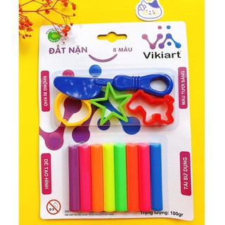 [Mã BMINCU50 giảm 50K đơn 250K] Đất Nặn Vikiart 8/12 màu