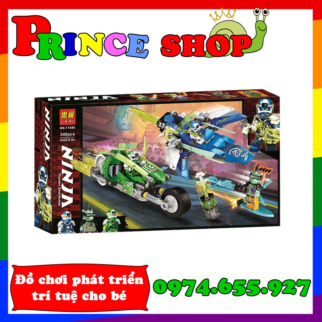 Bộ xếp hình ninjago ss12 - Xe đua siêu tốc của Jay và Lloyd (Jay and LLoyd's Velocity Racer Speed Ca