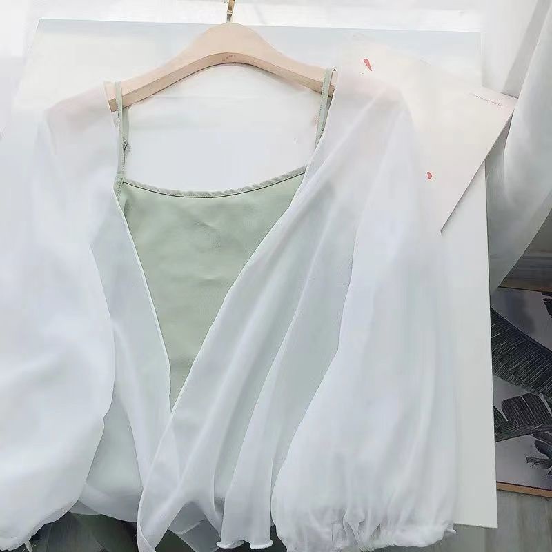 Áo Khoác cardigan Tay Dài Chất chiffon Thời Trang Mùa Hè Cho Phái Nữ
