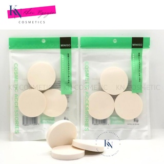 Sét 3 miếng mút trang điểm hình tròn miniso siêu mềm