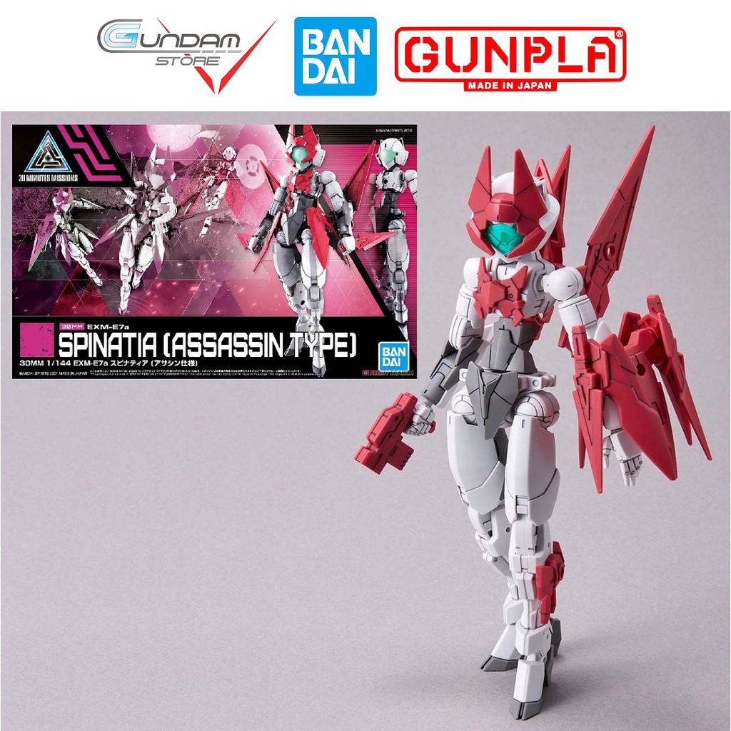 Mô Hình Lắp Ráp Spinatia Assassin Type 30MM EXM-E7a 1/144 Bandai 30 Minutes Missions Đồ Chơi Anime Nhật