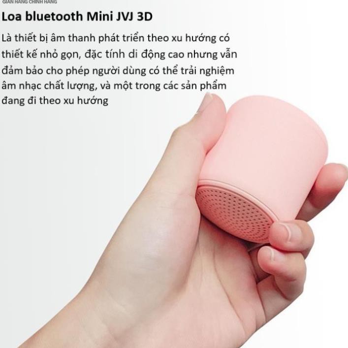 Loa Bluetooth JVJ Mini 3D âm bass ấm, nghe nhạc cực lâu - Loa Mini BLT Chính Hãng