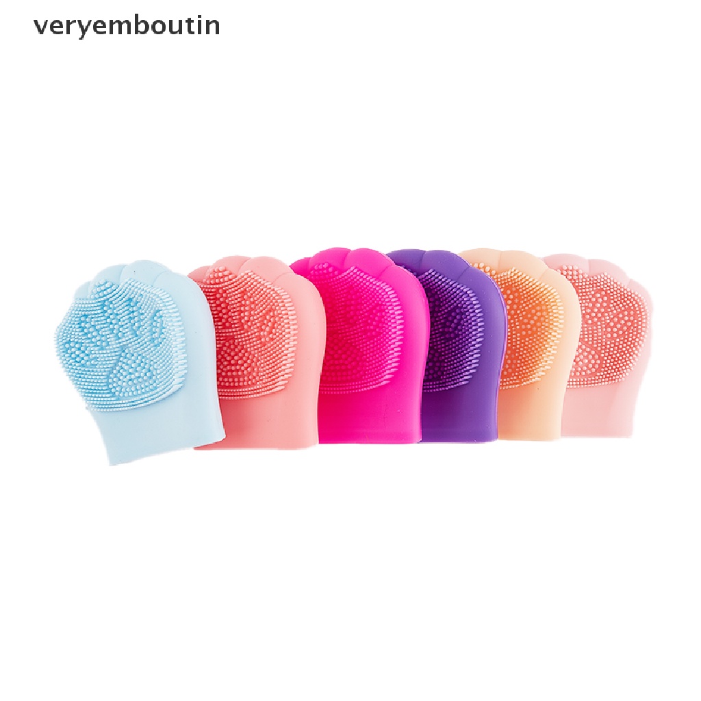 Cọ Silicone Rửa Mặt Làm Sạch Lỗ Chân Lông Thiết Kế Hình Mèo Dễ Thương