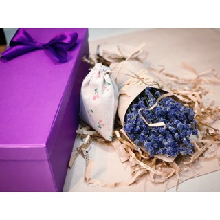 Set hoa Quà tặng Oải hương Lavender khô cùng túi thơm