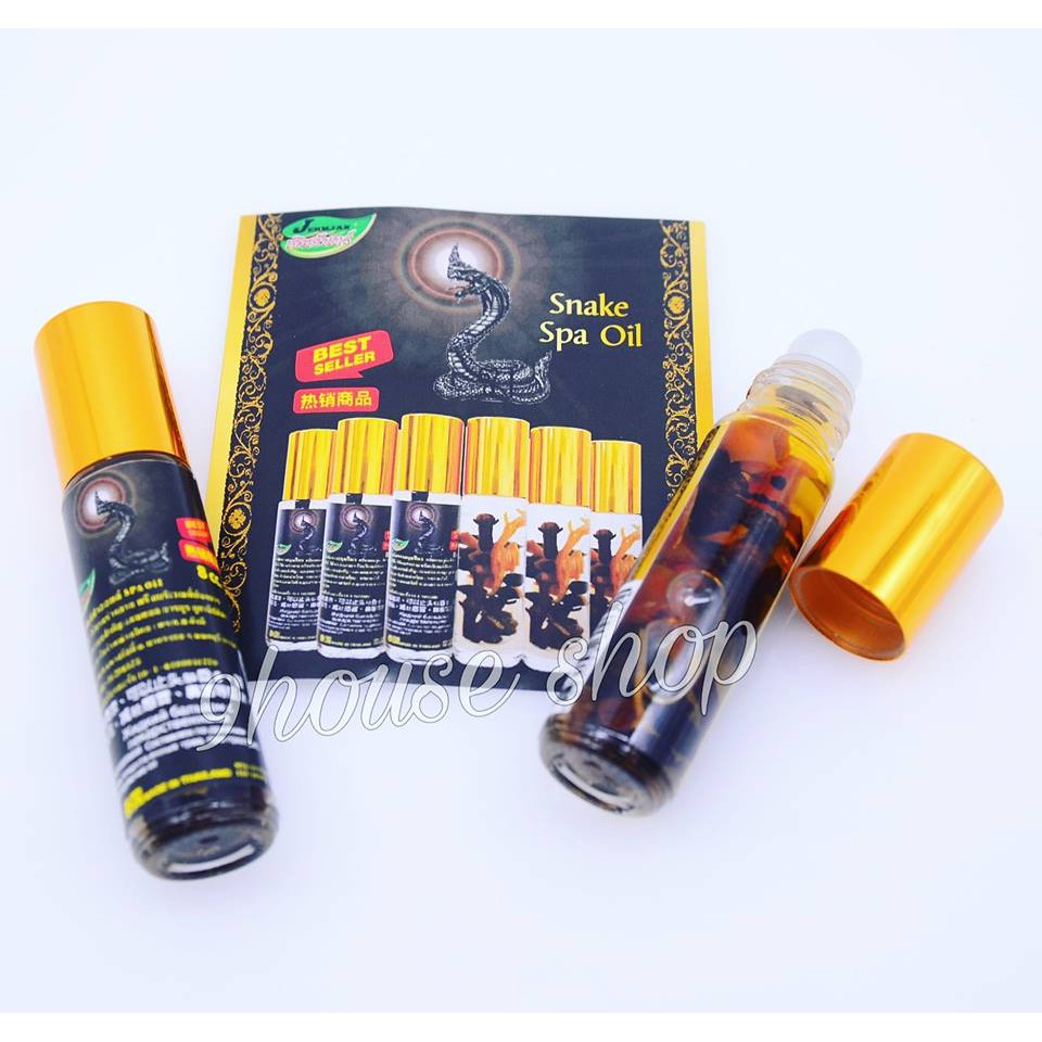 01 Chai Dầu Nóng Lăn Rắn Snake Spa Oil Thái Lan 8ml