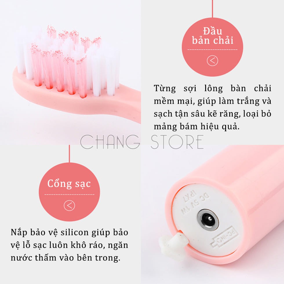 Bàn Chải Đánh Răng Điện Five Stars 5 Chế Độ Thế Hệ Mới Làm Sạch, Chăm Sóc Răng Miệng