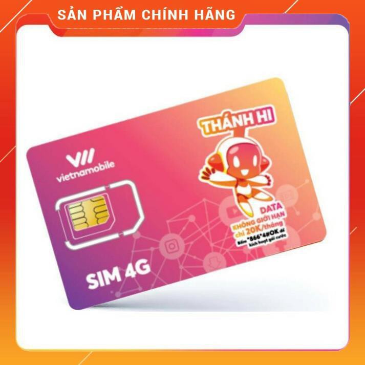 SIM Thánh Hi 30GB/Tháng Hoàn toàn miễn phí Data 4G, tặng 5p gọi ngoại mạng,Gọi Nội mạng chỉ 20K/tháng