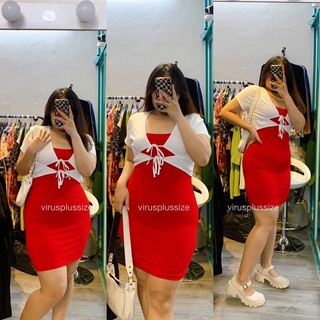 [virusplussize ] áo crop aero bigsize thun gân