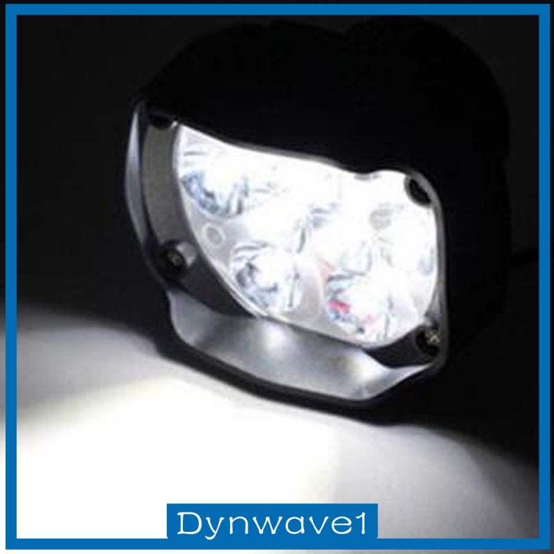 [DYNWAVE1]2Pcs DC 9V-85V 6 LED Motorcycle Headlight Assembly for Motorbike Car ATVs