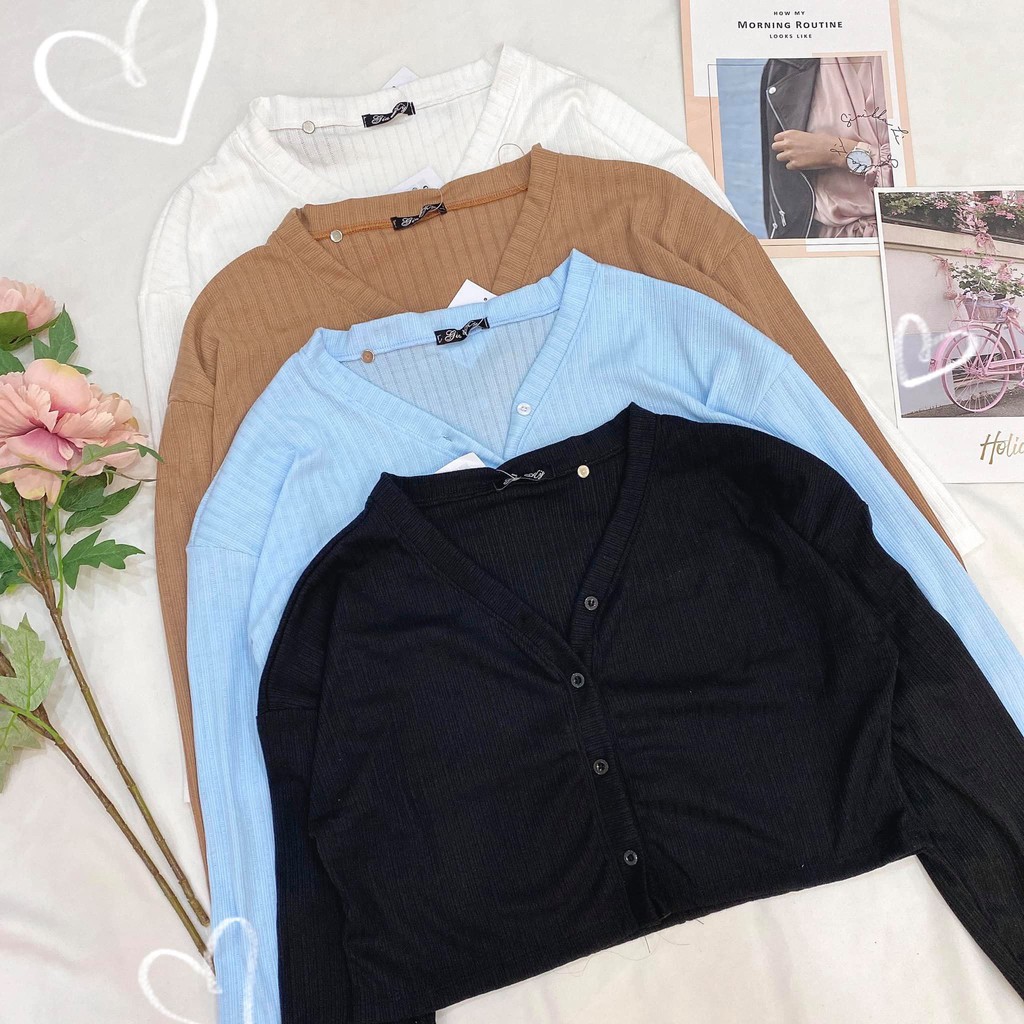 [Mã FATHANG5 giảm 10K đơn 50K]  Áo khoác len xốp 02