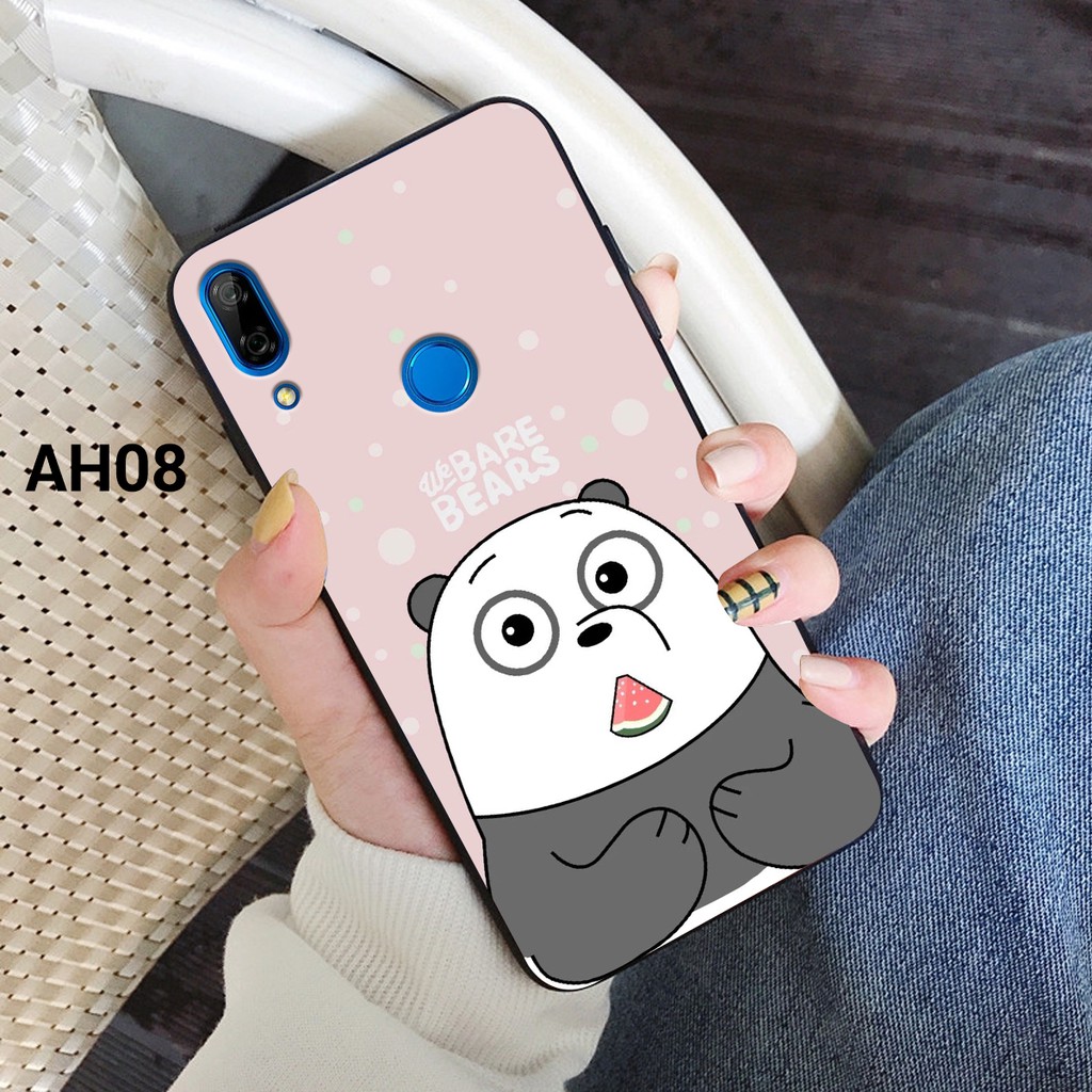 Ốp lưng Huawei Nova 3i - Nova 3e in hình gấu We bare bears siêu dễ thương