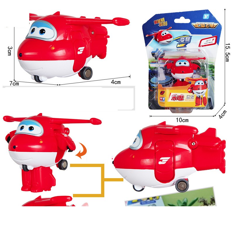 Super wings Đội bay siêu đẳng mô hình Jett Tia Chớp máy bay mini