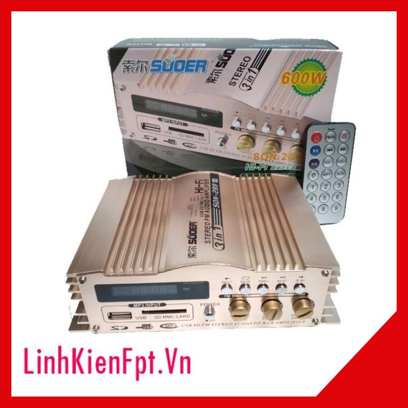 Amply xe hơi son-288 600w 12v