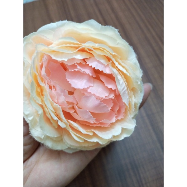 Combo 10 bông hoa trà Mao Lương KT 10 cm trang trí tháp oản ,bánh ,decor