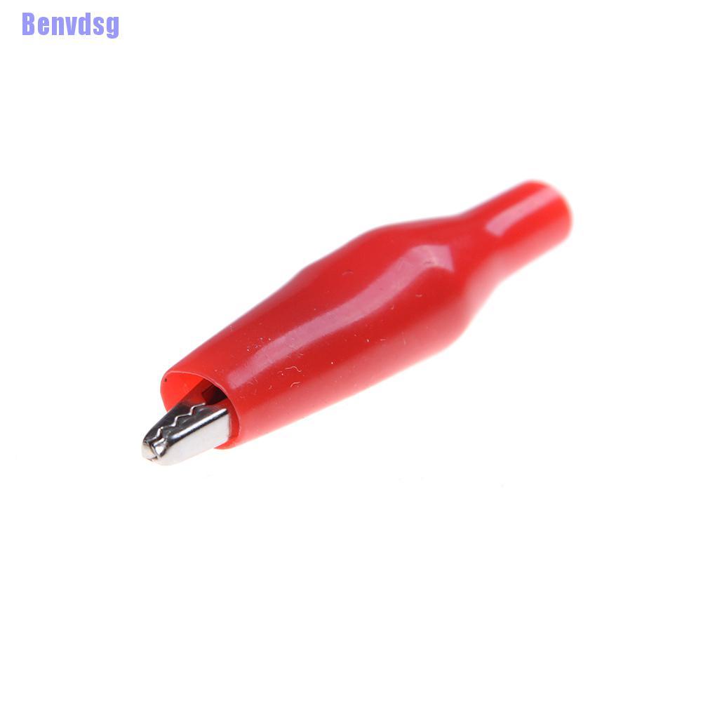 Set 2 kẹp hàm cá sấu màu đỏ đen chất lượng cao