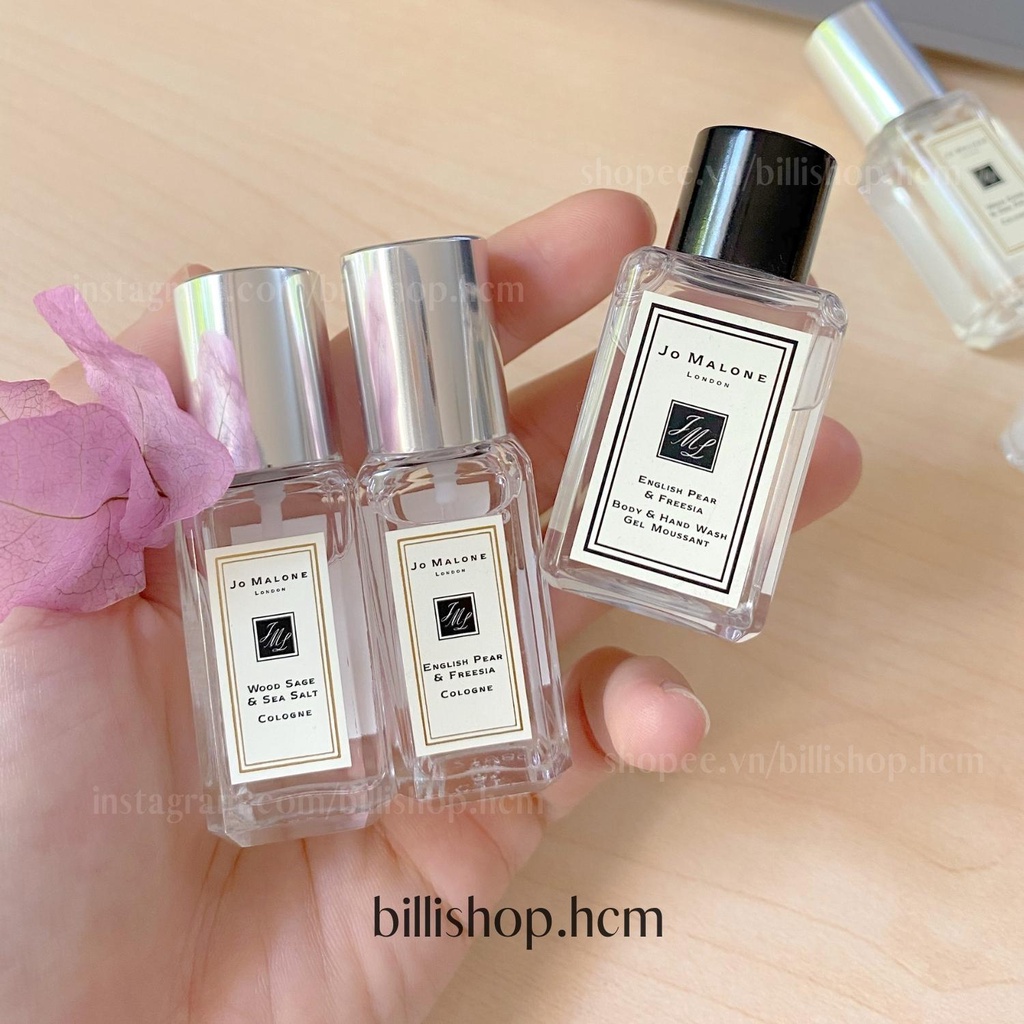 Minisize 9ML nước hoa Jo Malone Wood Sage &amp; Sea Salt, English Pear &amp; Freesia minisize