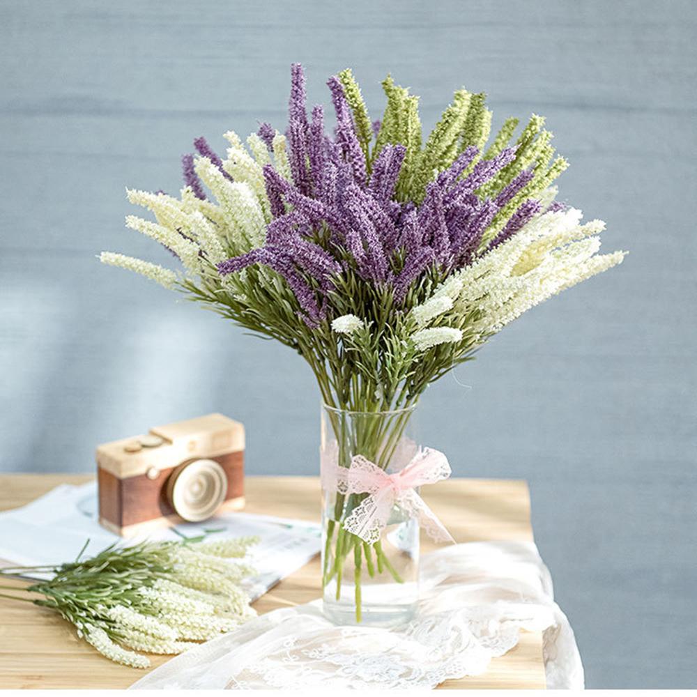 KUNHEV Hoa Oải Hương Nhân Tạo Lãng Mạn Trang Trí Nhà Cửa / Làm Đạo Cụ Chụp