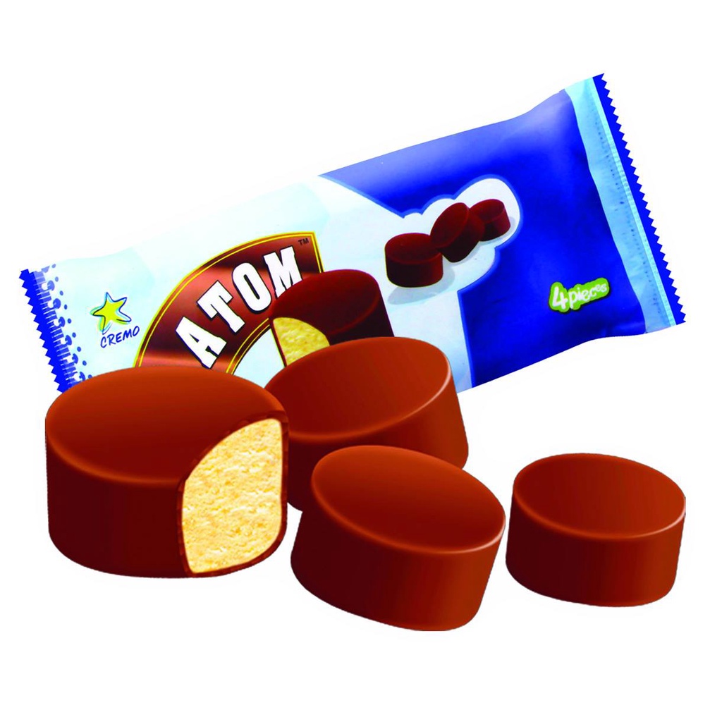 COMBO 10 CÂY KEM ATOM Vani Bọc Socola Thái Lan 60g