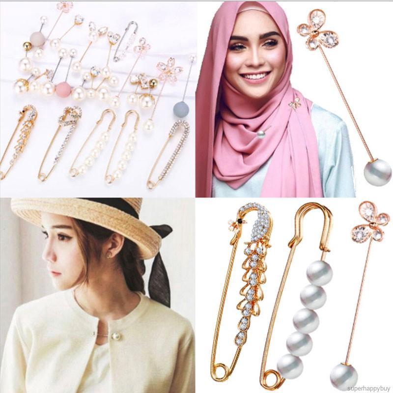 Trâm cài áo kiểu hình học được làm bằng hợp kim thời trang